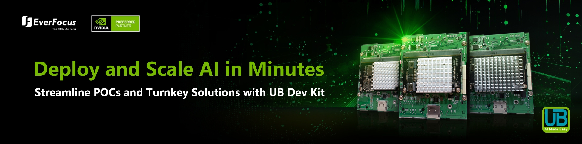 EverFocus Launches NVIDIA® Jetson Developer Kit:  UB Dev Kit Series